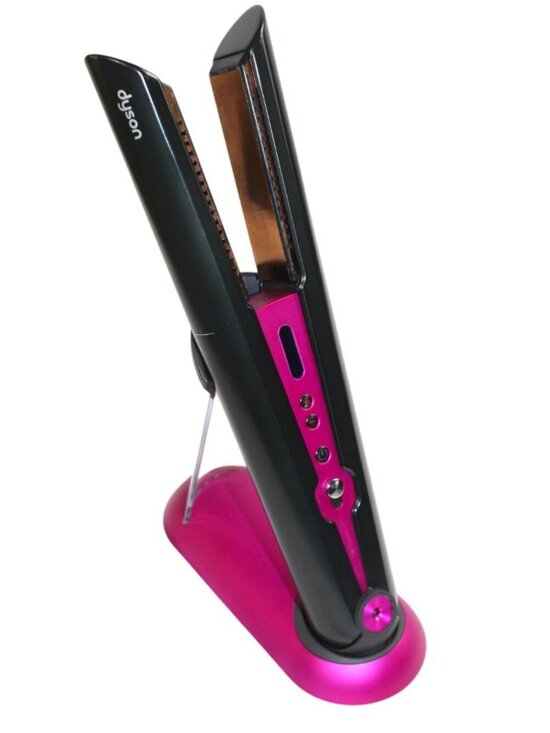 Dyson Corrale Cordless Option Black Nickle Fuchsia Flexing Plates Flat Iron main image 7